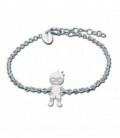 Pulsera Family 1 Niño Plata de Ley Rodiado 925 mls Ref: PU-24.PU.01
