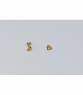 Más sobre Pendientes de Bebe con pollito esmaltado de oro de ley de 18 kts Ref: 1TO77