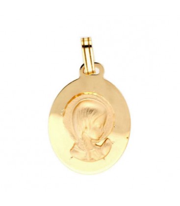 Medalla Comunion V.Niña Oro de Ley 18 kts Ref : ME-2-105-17