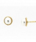 Pendientes de Bebe Perlas Cultivadas Oro de Ley 18 kts Ref PE-15354