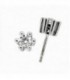 Pendiente Diamante 0,22 Qts Oro Blanco de Ley 18 Kts Ref: PE-Z0699-6PF