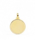 Colgante Disco Liso 16 mm Oro de Ley 18 kts Ref : 2-5701-0-80