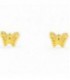 Pendientes de Bebe Mariposa Oro de Ley 18 kts Ref : PE-10493