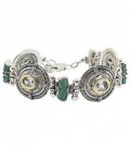 Pulsera Etrusca Piedras Plata de Ley 925 mls Ref : PU-11H0164
