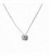 Gargantilla Diamante 0,09Qts Oro Blanco de Ley 18kts Ref CO-30-30907