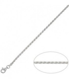 Cordon Salomonico 45cm Plata Ley 925 mls Ref : CD-LC456-2