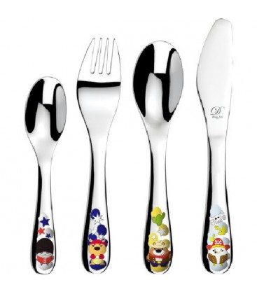 Cubiertos Piratas Acero Inoxidable Ref: 09706